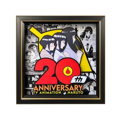 火影集結「日向雛田」Hyuga Hinata Naruto 3D Poster Art Frame Custom Paper Sculpture Shadow Box