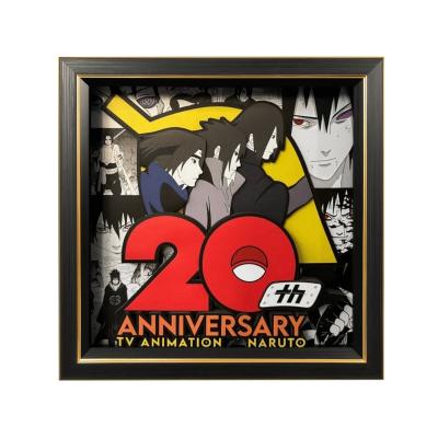 火影集結「宇智波佐助」Sasuke Naruto 3D Poster Art Frame Custom Paper Sculpture Shadow Box