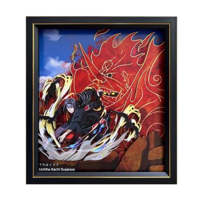 火影集結「宇智波鼬」Uchiha Itachi Naruto 3D Poster Art Frame Custom Paper Sculpture Shadow Box